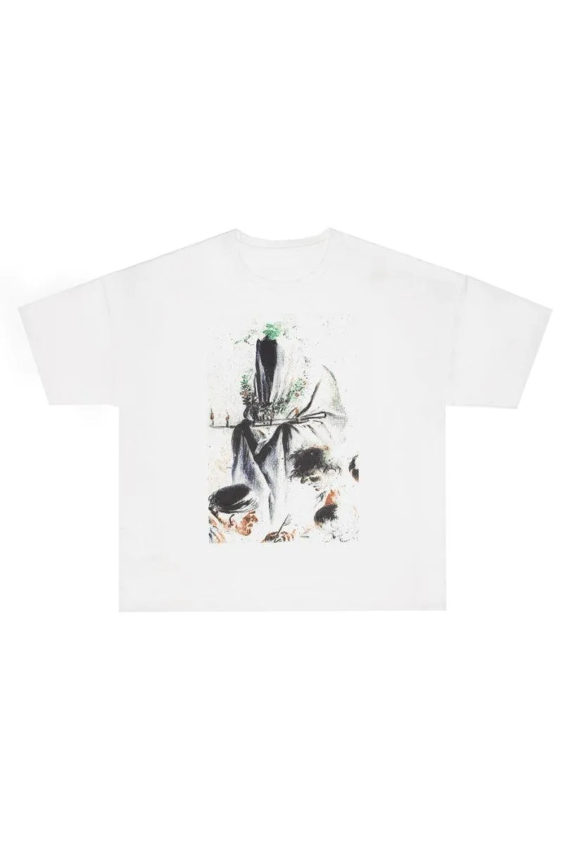White Oil Painting T-Shirt