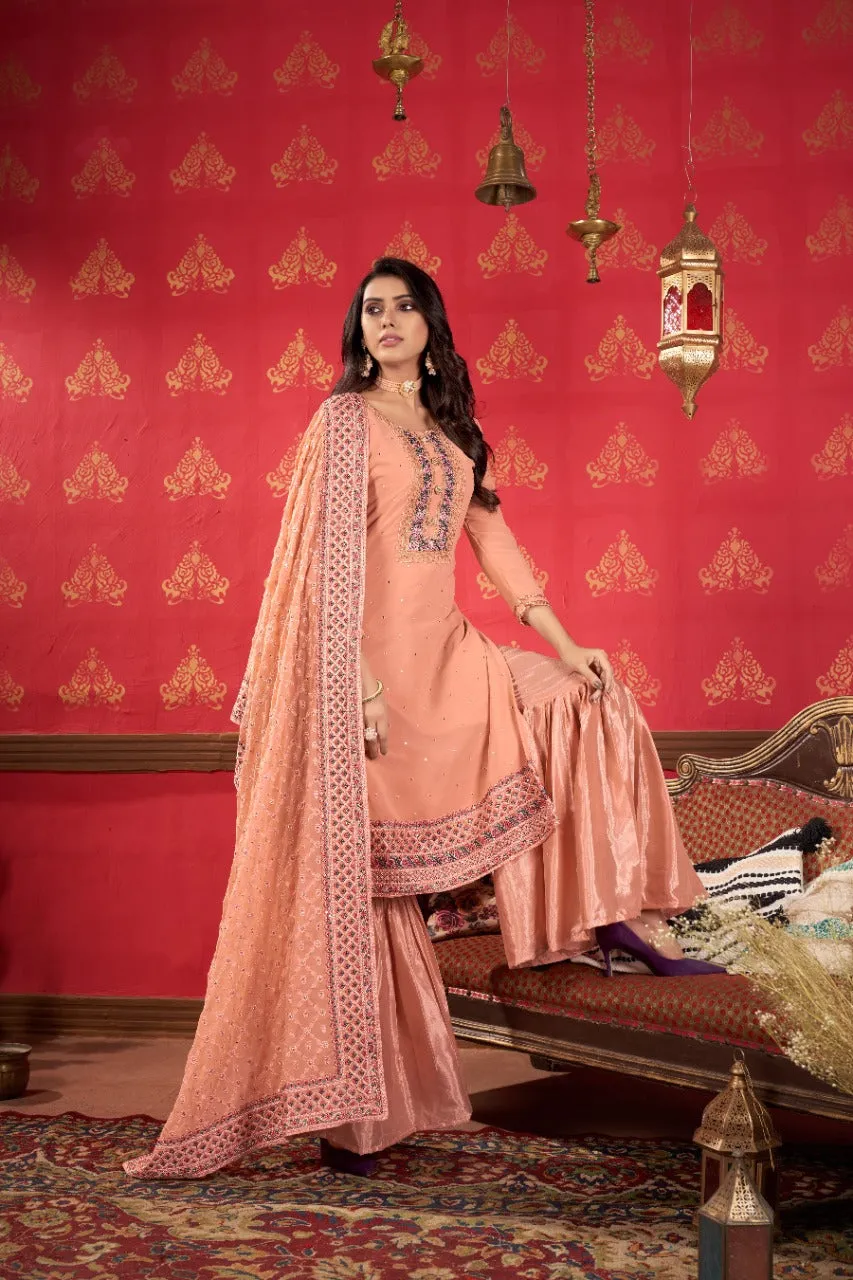 ZEEYA-ERINA D.NO 1401 To1403 FAUX GEORGETTE SUIT