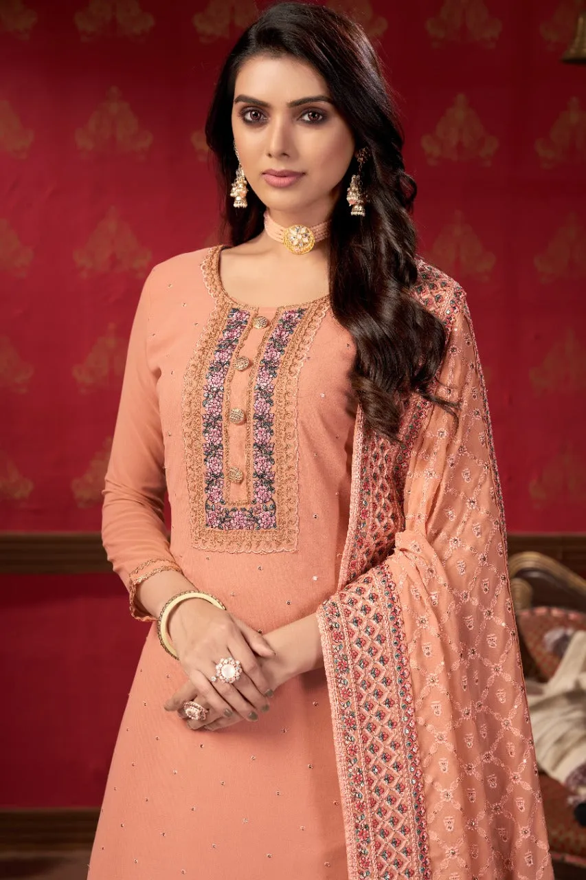 ZEEYA-ERINA D.NO 1401 To1403 FAUX GEORGETTE SUIT