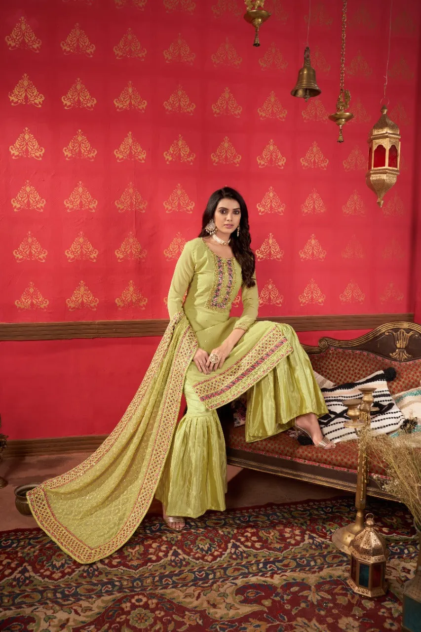 ZEEYA-ERINA D.NO 1401 To1403 FAUX GEORGETTE SUIT