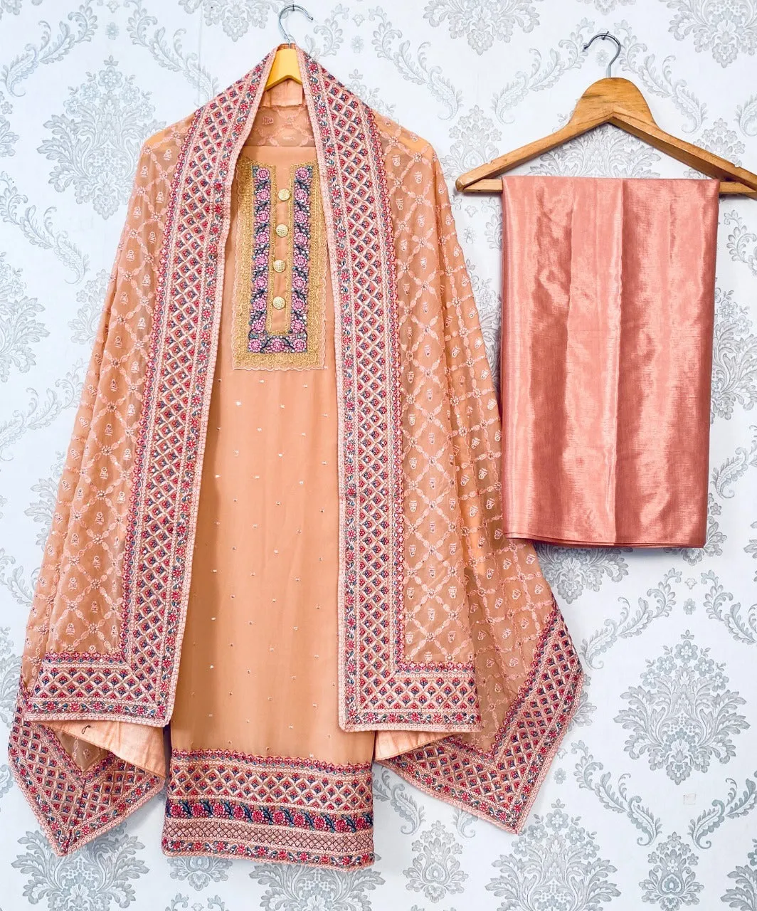 ZEEYA-ERINA D.NO 1401 To1403 FAUX GEORGETTE SUIT