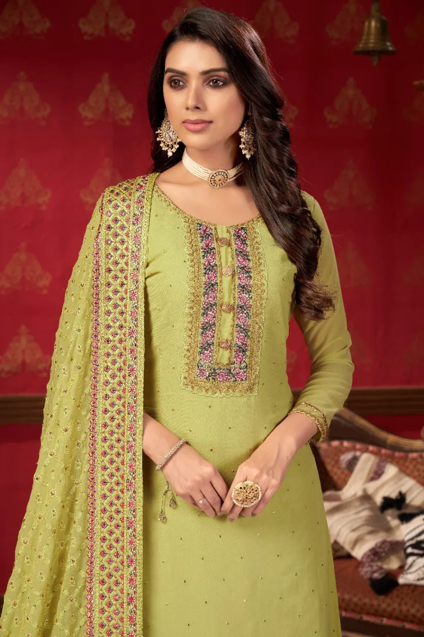 ZEEYA-ERINA D.NO 1401 To1403 FAUX GEORGETTE SUIT